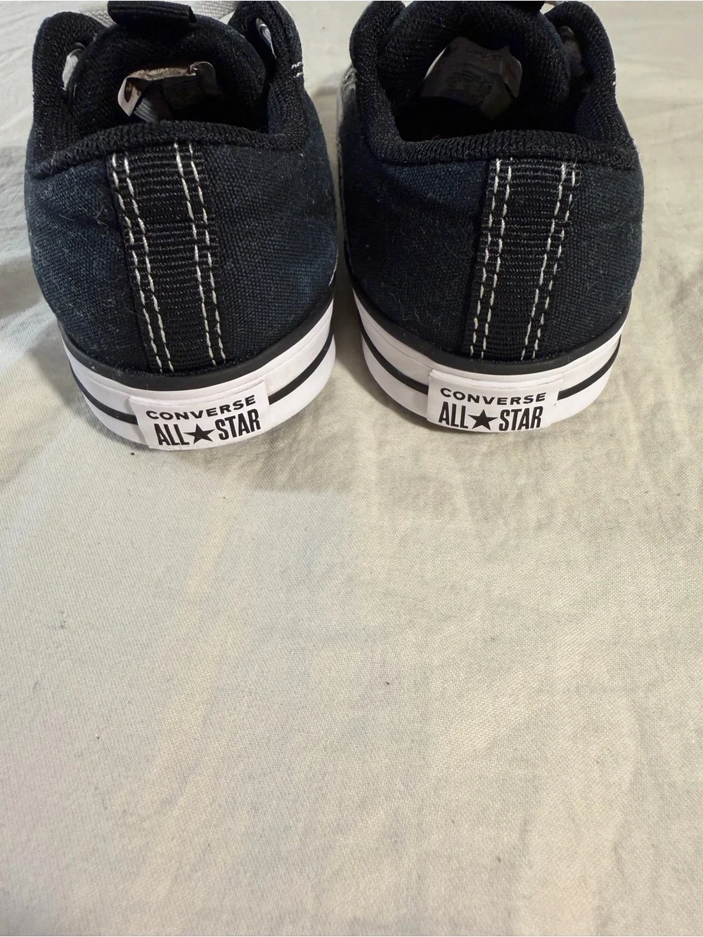 Converse Kids by Lily Taylor Black & White Low Top Sneakers size 10